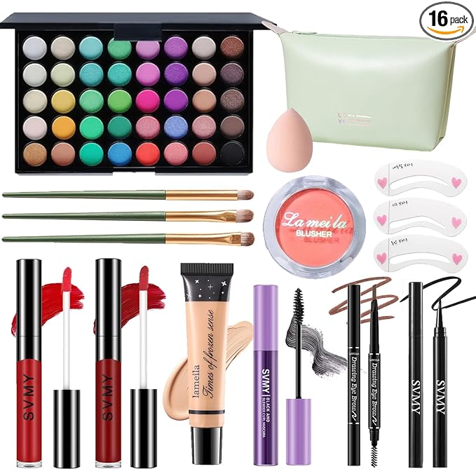 Makeup Set for Women, Makeup Full Kit for Beginners & Professionals, Travel Make up Set for Teens & Adults, Make up Gift Set for Girls, Eyeshadow Palette, Lip Gloss