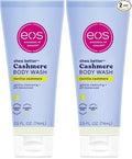 eos Travel Vanilla Cashmere Body Wash- Travel Size Essential, Toiletries, Mini Body Wash, 2.5 fl oz (Pack of 2)