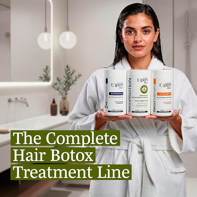 Bio Protein Botox Hair Treatment - Formaldehyde-Free Straightening, Anti-Frizz Keratin with Organic Keratin for Sleek Hair, 1kg