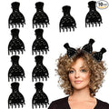 10 PCS Hair Volume Clip for Thick Hair, Root Clips for Curly Hair Volume,Black Claw Clips for Women Root Lifting for Curl