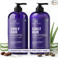 Botanic Hearth Curly Hair Shampoo And Conditioner Set For Curly Hair | Detangle, Define & Enhance Curls | With Jojoba Oil & Vitamin E | Sulphate Free | 16 Fl Oz X 2