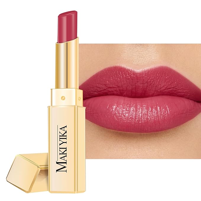 MAKI YIKA Moisture Berry Red Lipstick for Women Hydrate Tinted Lip Balm for Mother's Day Dry Cracked Lips Sheer Lipstick Lip Tinted Glossy Finish,MA057 Yummy Berry