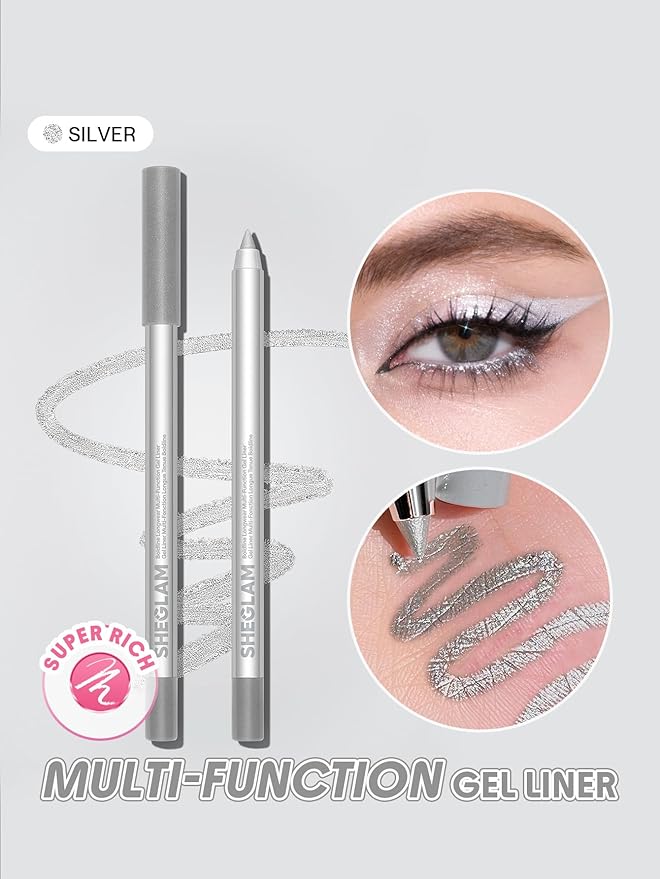 SHEGLAM Boldline Longwear Multi-Function Gel Liner-Silver