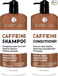 Caffeine Shampoo and Conditioner Set - Volumizing Products for Women and Men - Thickening, Volume Boosting Formula for Thinning and Fine Hair - Sulfate Free, No Parabens - Hydrating, Salon Grade