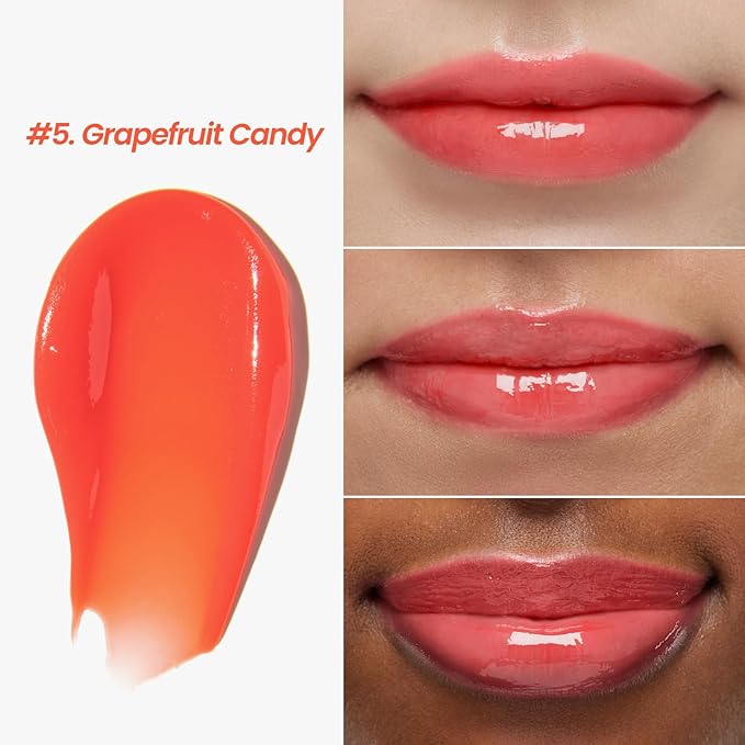 CNP Propolis Jelly Tinted Lipcerin™ - 05 Grapefruit Candy, Hydrating Lip Balm & Gloss with Manuka Honey + Hyaluronic Acid, Stocking Stuffers, Gifts for Women, 0.3 fl.oz.