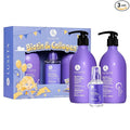 Luseta Biotin Trio Hair Care Set Moisturizing Shampoo and Conditioner Set 16.9 oz*2 and 3.38 oz Hair Serum Thickening for Thinning Damaged Dry Hair