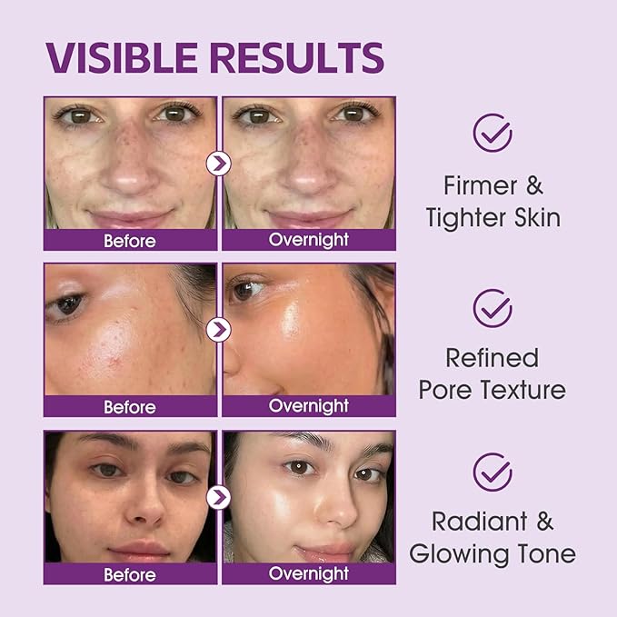 Collagen Night Wrapping Mask - Overnight Peel Off Face Mask for Firming and Pore Tightening, Facials Professional, Hydrating Brightening, Korean Skin Care, 3.5 fl.oz