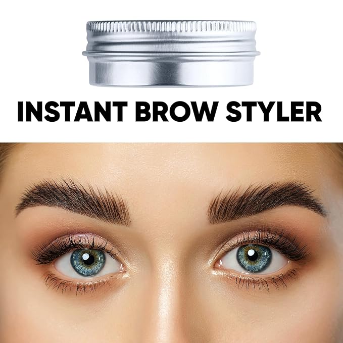 Brow Styling Gel with Pro Wax, Clear Waterproof Shaping Soap, Lamination Effect for Fluffy Brows