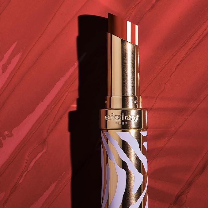 Sisley Paris Phyto-Rouge Shine, 14 Sheer Scarlet - Hydrating Shine Lipstick - Plumps & Smooths Lips - Sheer Color, Rich Texture, Intense Shiny Finish
