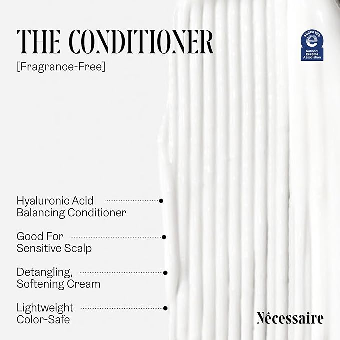 Nécessaire The Conditioner Mini. Hyaluronic Acid + Vitamin B Complex. Fragrance-Free. Approved by the National Eczema Association.