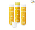 Lemon Ginger Lip Balm Collection, Vegan Set, Beeswax Free, with Organic Jojoba and Avocado Oil, Vitamin E, Natural Moisturizer for Dry, Cracked, or Chapped Lips, 3 Tube Set