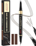LAVONE Eyebrow Pen, 2-in-1 Eyebrow Pencils for Women with 4 Tip Microblading Eyebrow Pencil and Curved Precise Brow Pencil, Waterproof Eyebrow Pencil Create Full, Natural Hair-Like Brows, Light Brown