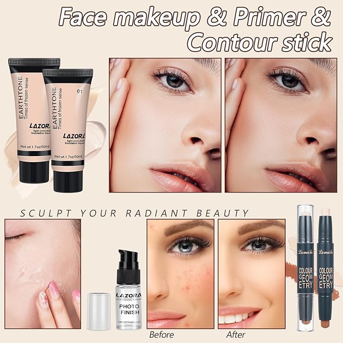 venshun Makeup Kit for Women Full Kit Makeup Sets for Teenagers Makeup Gift Set for Women Teen Girls Includes 18 Colors Eyeshadow Palette Foundation Make Up Sets for Beginners