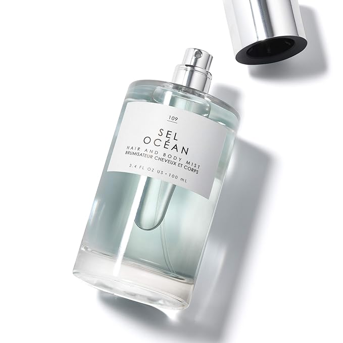 Le Monde Gourmand Sel Océan Hair & Body Mist for Women, Hair Perfume & Body Spray, Honeysuckle Muguet Pink Sea Salt Scent, Vegan & Cruelty Free, 3.4 fl oz (100 ml)
