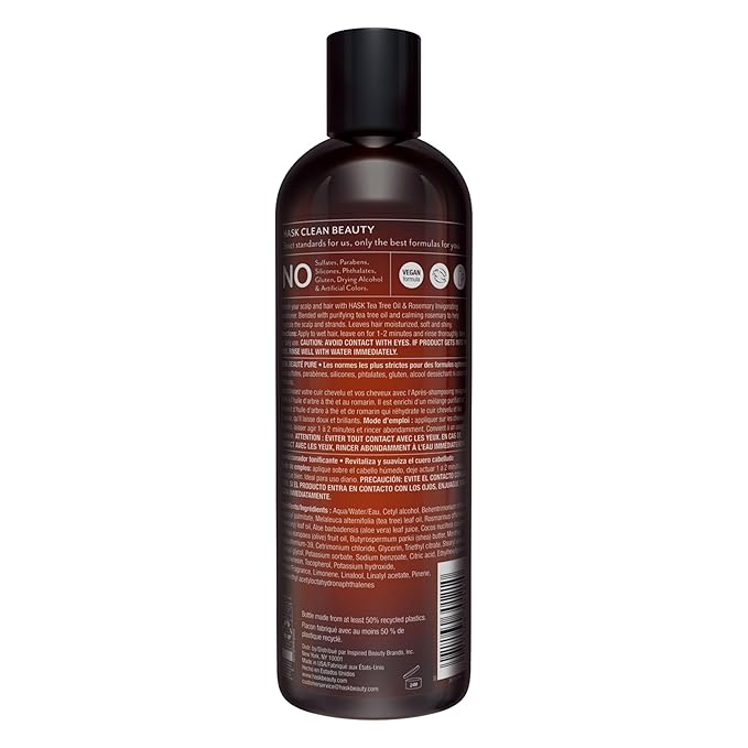 HASK Tea Tree & Rosemary Oil Scalp Care Conditioner - 12 fl oz