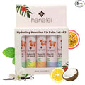 Hanalei Lip Balm & Moisturizer Variety Pack (5 Tubes) – Hydrating Care with Natural Kukui Oil & Beeswax – Soothes, Repairs & Nourishes Dry, Chapped Lips – Long-Lasting Moisture & Protection