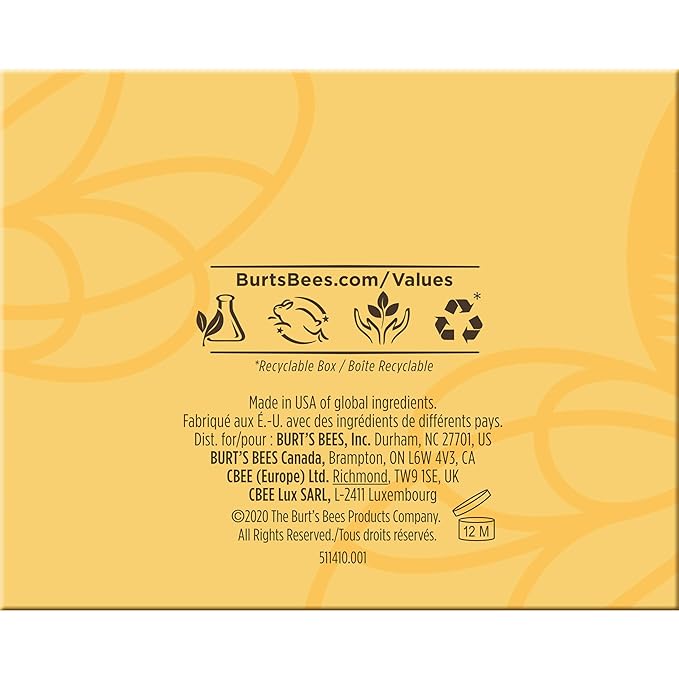 Burt's Bees Lip Care & Color Gifts Kit - Original Beeswax Moisturizing Lip Balm, Hibiscus & Red Dahlia Tinted Stain + Balm Duos, Conditioning Scrub & Overnight Sleeping Mask Exfoliator