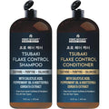 Korean Flake Control Shampoo & Conditioner Set – Fights Hair Loss, Dandruff, Lice & Itchy Scalp, Promotes Hair Growth With Zinc Pyrithione, Salicylic Acid - Free from Harsh Sulfates & Parabens –16 oz