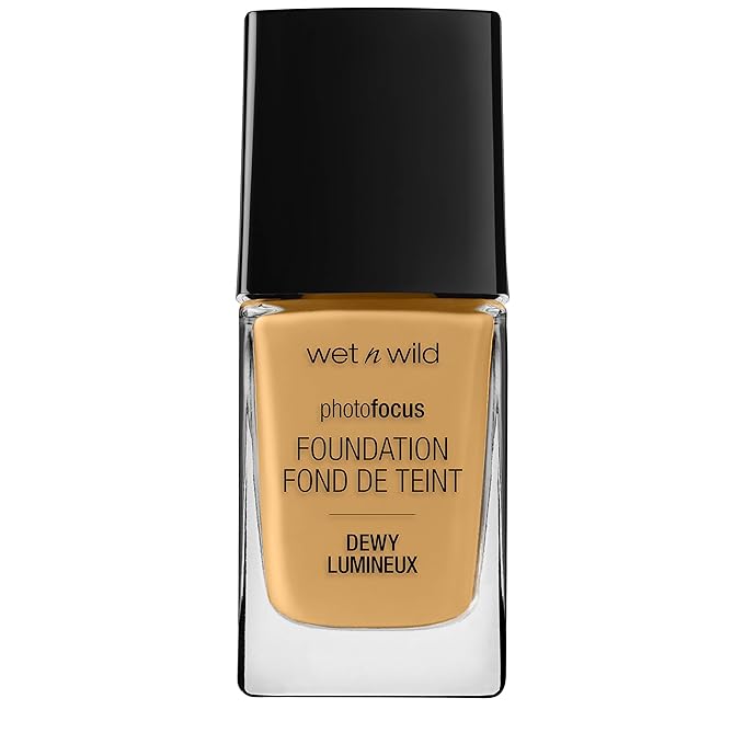 wet n wild Photo Focus Dewy Liquid Foundation Makeup, Desert Beige (Pack of 2)