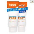 Carpe Sweat Absorbing Foot Lotion, A Dermatologist-Recommended Solution to Stop Sweaty, Smelly feet, Helps Prevent blisters, Great for hyperhidrosis (Pack of Two)