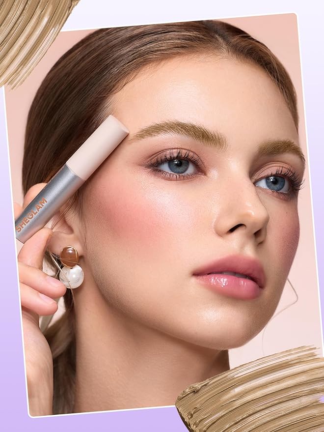 SHEGLAM Airy Tinted Volumizing Brow Mousse Eyebrow Cream Gel Highly Pigmented Shaping Filling Water Removal-Beige