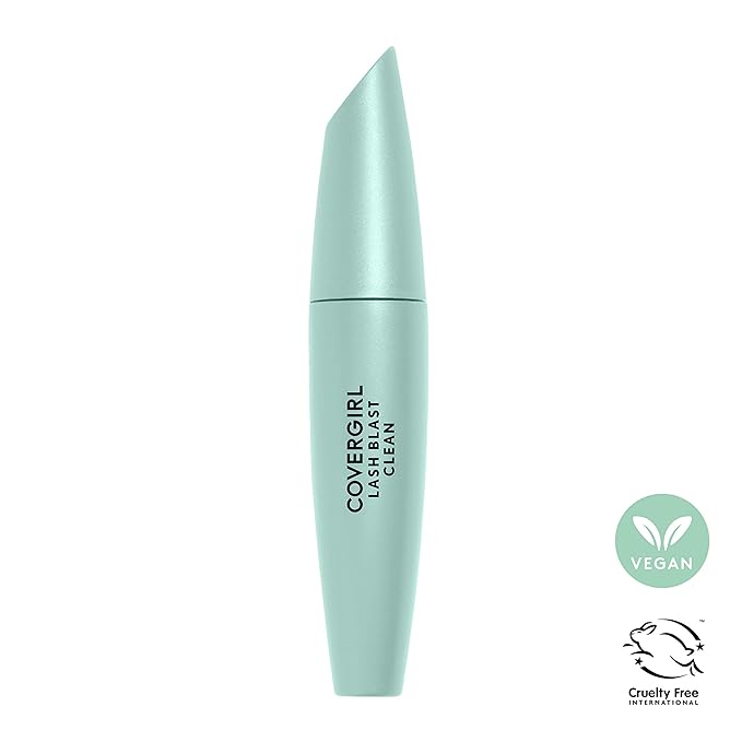 CoverGirl Lash Blast Clean Volume Mascara, Vegan Formula, Volumizing, Smudge-Proof, Very Black, 1 Count