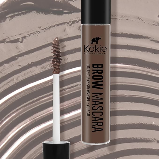Kokie Cosmetics Brow Mascara, Medium Brown, 0.13 Ounce