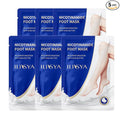 ROUSE Foot Mask Moisturizing 6 Pack Feet Spa Hydrating Mask Socks Soft Dry Cracked Feet Care - Nicotinamide + Shea Butter + Goat Milk - Women and Men
