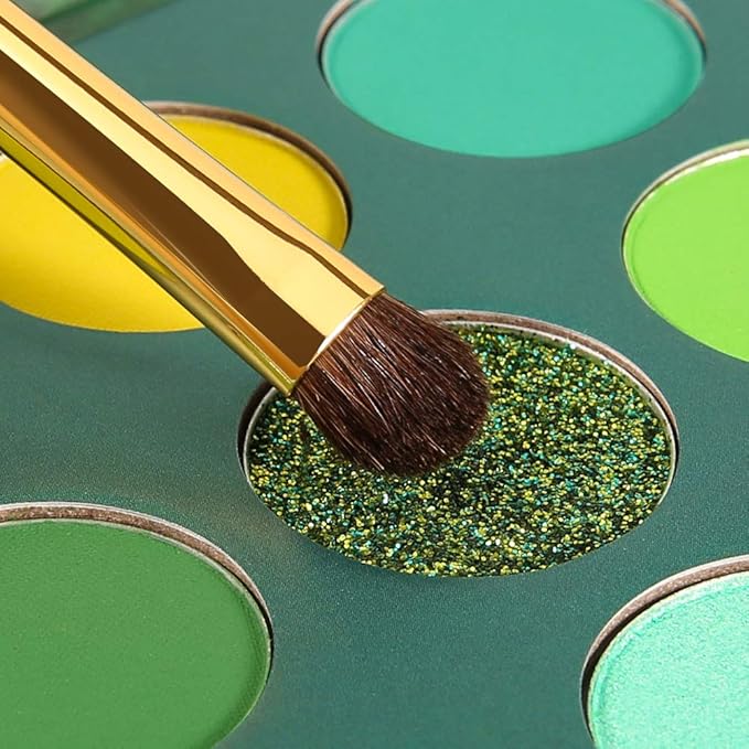 docolor Eyeshadow Palette 9 Colors Green Eyeshadow Gemstone Shadow Palette Highly Pigmented Mattes Shimmers Naked Smokey Glitter Cream Colorful PowderLong Lasting Waterproof Makeup Palette