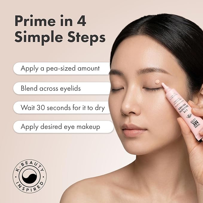 Elizabeth Mott Thank Me Later Eye Primer - Long-Lasting, Eyeshadow Primer Base for Oily Lids & Crease-Free Wear - Smudge-Proof, Lightweight, Cruelty-Free - 10g