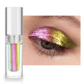 Multichrome Glitter Liquid Eyeshadow, Chameleon Shifting Color, Holographic Metallic Eyeshadow, Long-Lasting Wear, Vegan Eye Topper for Party, Daily Makeup (#02)