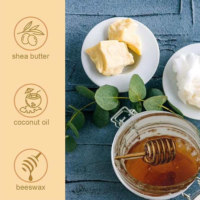 Grospe Honey Foot Balm Stick,Manuka Honey Stick Foot Cream for Dry Cracked Heels and Feet Moisturizing & Exfoliating Care for Dry Cracked Feet Knees and Hands Callus 1.41 Oz