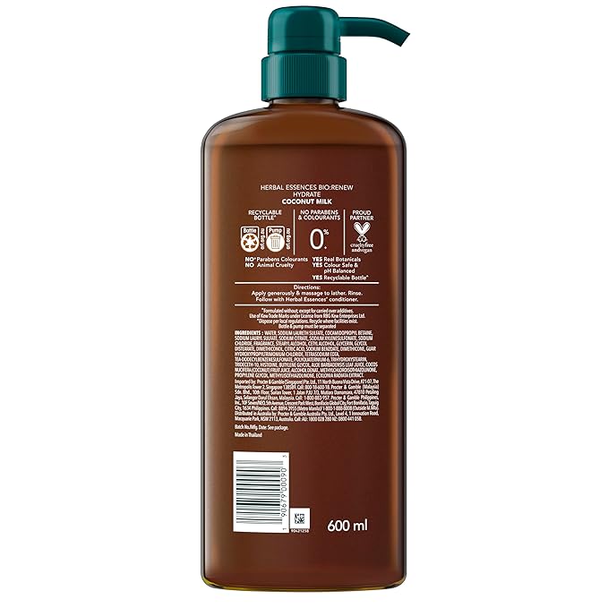 Herbal Essences Bio: Renew Coconut Milk Shampoo, 4 Count