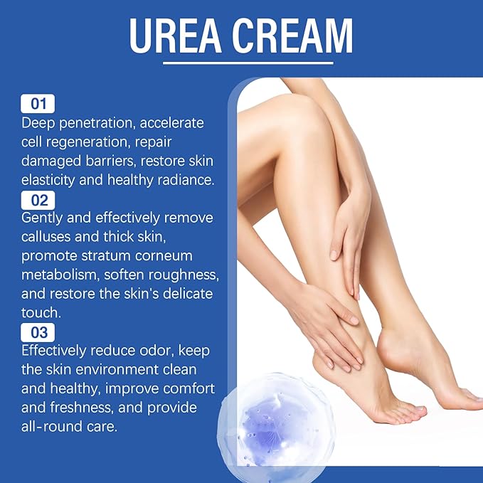 60% Urea Foot Cream Stick for Dry Cracked Feet, Intensive Heel Balm with Salicylic Acid & Tea Tree Oil, Moisturizing Foot Repair Treatment for Callus & Dead Skin, Non-Greasy & Easy to Apply (Style 2)