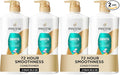 Pantene Conditioner, Smooth and Sleek - Frizz Control with Antioxidants, Nourishing for All Hair Types - Curly, Dry, Color-Treated, 25.1 Oz Each, + Miracle Rescue Shot (0.5 Oz), 2 Count (Pack of 2)