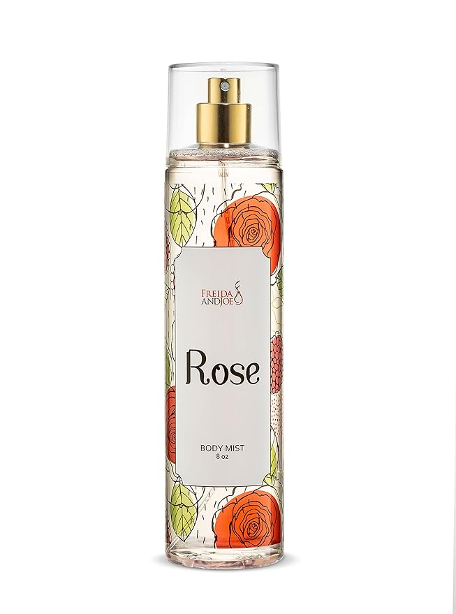 Rose Home Spa Gift 10oz Deep Moisturizing Fragrance Body Lotion & 8 oz. Fine Fragrance Body Mist Set Luxury Self-Care Combo for Women and Girls (Rose) – Mother's Day Gift for Mom