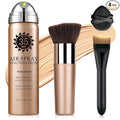 Air Brush Makeup Foundation,Magic Minerals Airbrush Foundation Makeup,Silk Flawless,Buildable Coverage,Moisturizing Formula for Smooth Radiant Skin,02 Beige Color（Sunscreen）