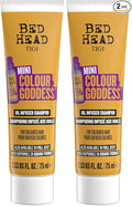 Bed Head by TIGI Colour Godess Shampoo Travel Mini – Oil Infused Shampoo for Color Treated Hair, 2.53 fl oz (Pack of 2)