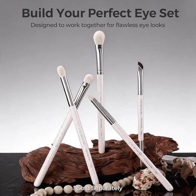 Albeaut Small Eyeshadow Brush, Soft Firm Pencil Brush with Precise Point, Eyeliner Smudge Tool, Delicate Areas Eye Shadow Applicator for Inner Eye & Different Eye Shape (197 Micro Pencil)