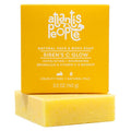 Siren's C Glow – Vitamin C Enzyme Soap for Face & Body with Pineapple Enzymes, Rosehip Oil, Shea Butter & Ascorbic Acid – Hydrating, Vegan, Cold Process, Sulfate-Free – 5 oz