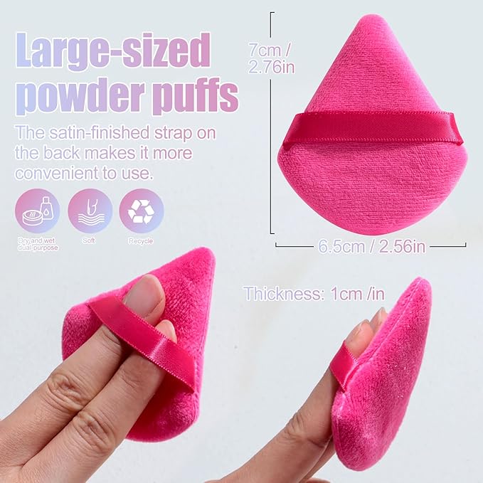 BS-MALL Makeup Sponge Set 20 Pcs – Premium Portable Super Soft Triangle Puff for Flawless Makeup Application,Beauty Cosmetic Applicators For Daily Use (Multicolored)