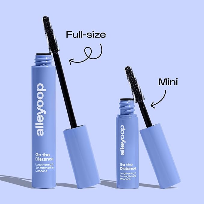 Alleyoop Tubing Mascara Brown – Lengthening Mascara Tubing Formula, Smudge Proof for Sensitive Eyes, Clean Vegan Lash Definition, Biotin Peptide Infused, Full 8 mL