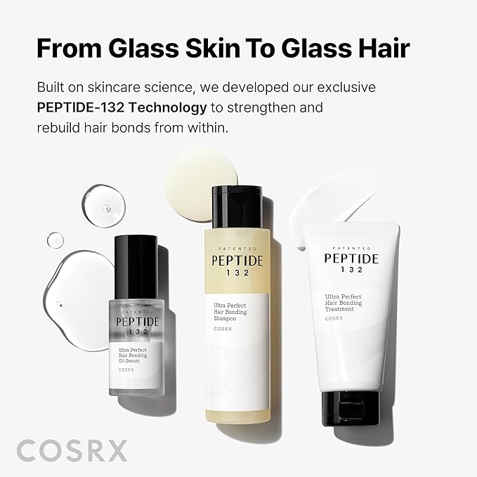 COSRX PEPTIDE 132 Hair Repair Treatment (Travel Size) - Deep Conditioner Hair Mask for Damaged, Dry Hair, Repairs Breakage & Split Ends, For All Hair Types – 2.02 fl oz