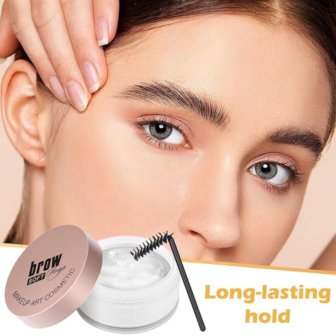 Soap Brows Kit, Eyebrow Freeze Styling Wax,Waterproof Long-lasting Eyebrows Enhancer Shaping Clear Tint Gel, Eye Brow Makeup Balm Pomade Cosmetics (1pcs 05#)