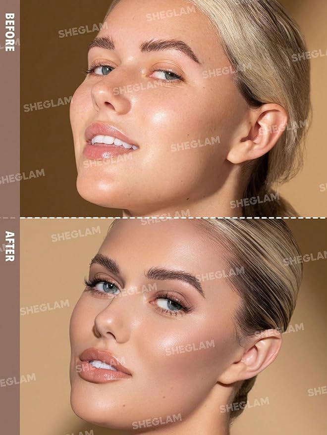 SHEGLAM Sun Sculpt Cool Toned Liquid Contour Stick Long Lasting Cream Bronzer Makeup - 01 Soft Tan