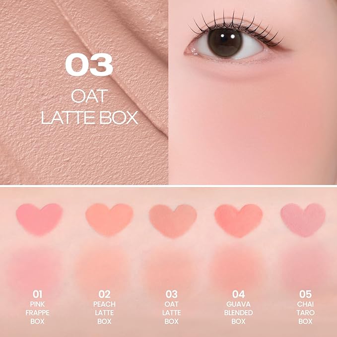 Peripera Blurry Tok Cheek Liquid Blush | Matte Blurring Finish, Lightweight & Buildable Cream Texture, Soft Cozy Shades, Long-Lasting Korean Blush (03 OAT LATTE)