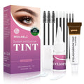 Eyelash & Eyebrow Color Kit, Professional Instant Dark Brown Lash & Brow Color Kit, Eye Lash & Eye brow Coloring Set with Natural Bushy Results, Easy to Use & Salon at Home 7ml (Dark Brown)