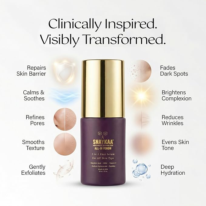 Brightening Face Serum – Dark Spots & Anti-Aging | Niacinamide, Vitamin C, Hyaluronic Acid & Peptides – Lightweight, Vegan, Made in USA – 30ml