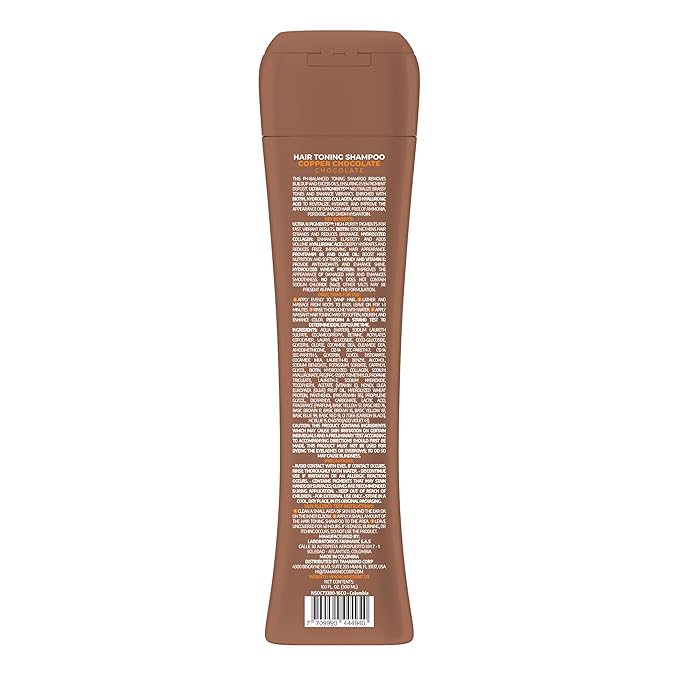 naissant Copper Chocolate Hair Toning Shampoo | Ultra High-Purity Pigments | Deposits Copper-Chocolate Tone | Hyaluronic Acid, Collagen & Biotin | Paraben, Ammonia & Sulfate Free | 10.1 Fl. Oz