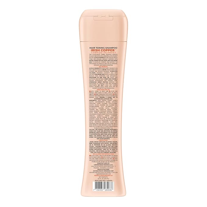 naissant Irish Copper Hair Toning Shampoo | Ultra High-Purity Pigments | Deposits Deep Copper Tone | Hyaluronic Acid, Collagen & Biotin | Paraben, Ammonia & Sulfate Free | 10.1 Fl. Oz